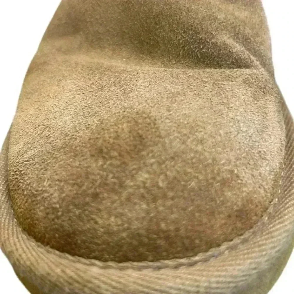 American Eagle Outfitters Tan Suede Faux Fur Lined Boots Women's Size 6 New